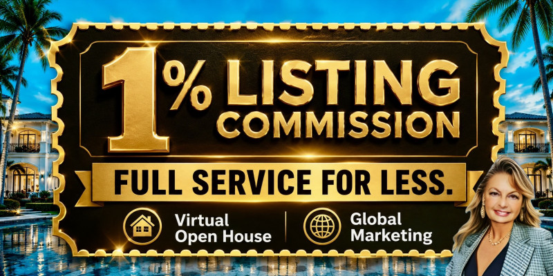 1 Percent Listing Commission – Full Service For Less - Palm Beach County Florida