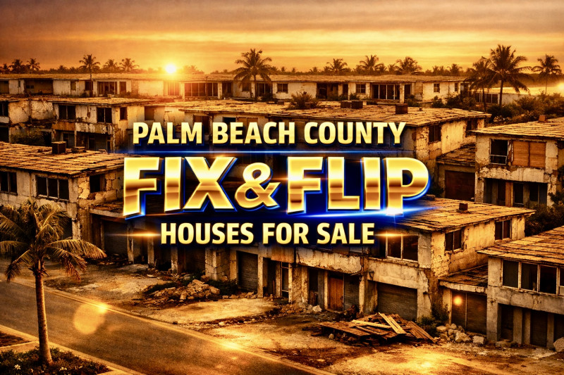 Palm Beach County Florida - Fix and Flip Houses For Sale